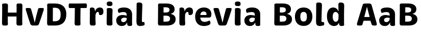 HvDTrial Brevia Bold font
