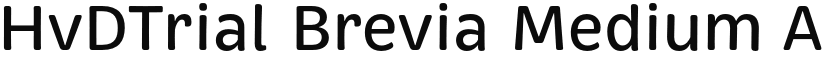HvDTrial Brevia Medium font