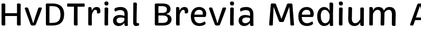 HvDTrial Brevia Medium font