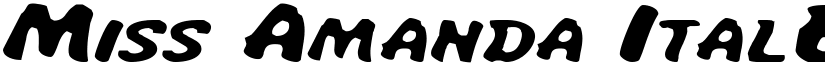 Miss Amanda ItalExp font