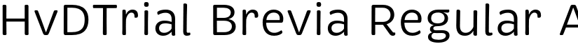 HvDTrial Brevia Regular font