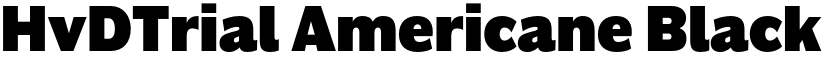HvDTrial Americane Black font
