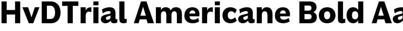 HvDTrial Americane Bold font
