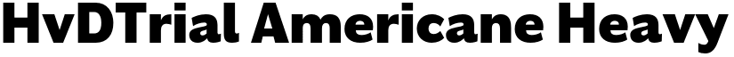 HvDTrial Americane Heavy font