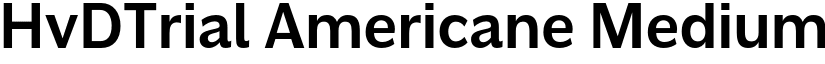 HvDTrial Americane Medium font