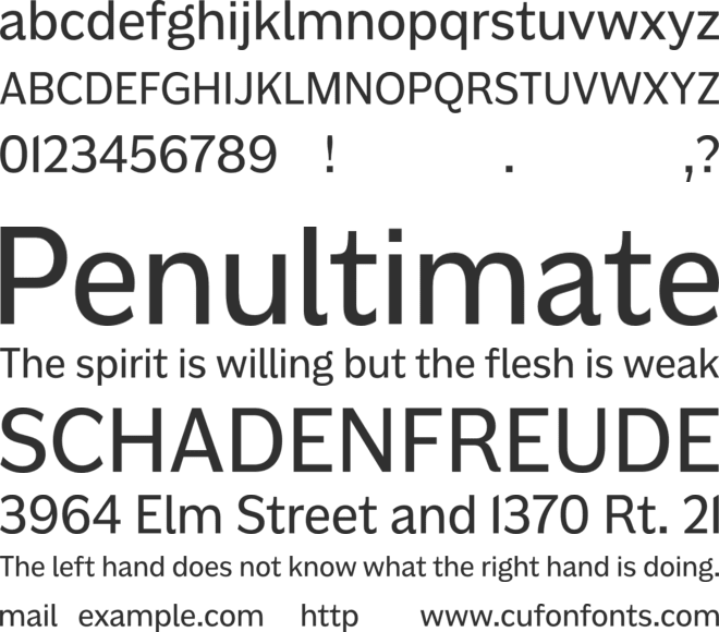 HvDTrial Americane font preview