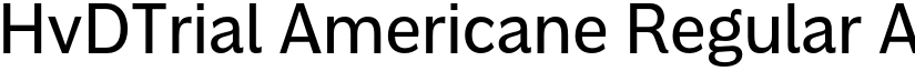 HvDTrial Americane Regular font