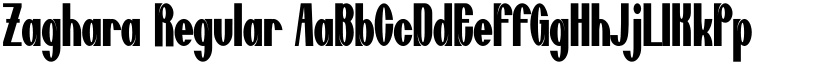 Zaghara Regular font