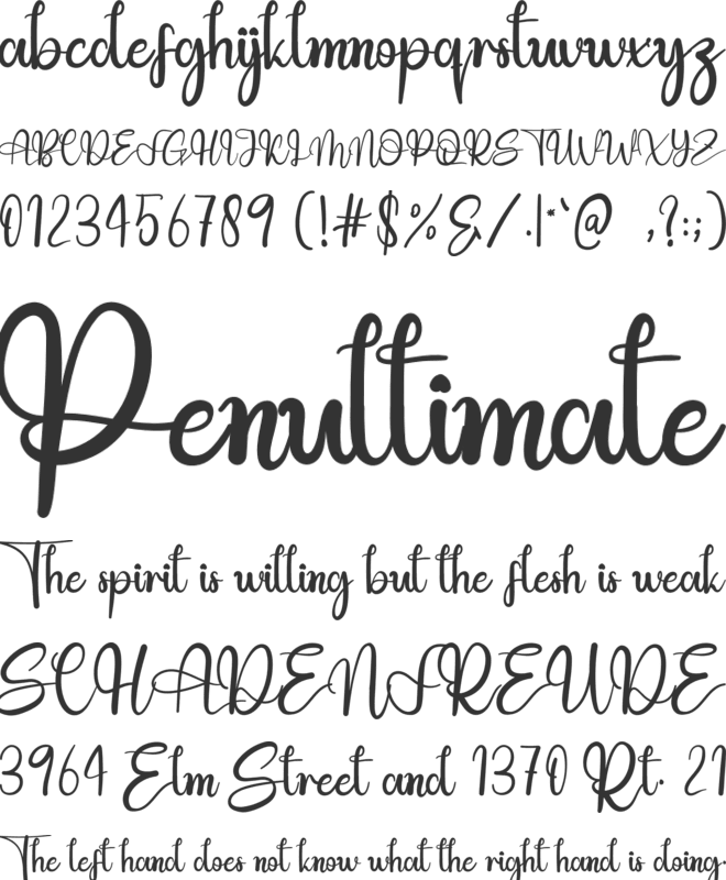 Retro Christmas font preview