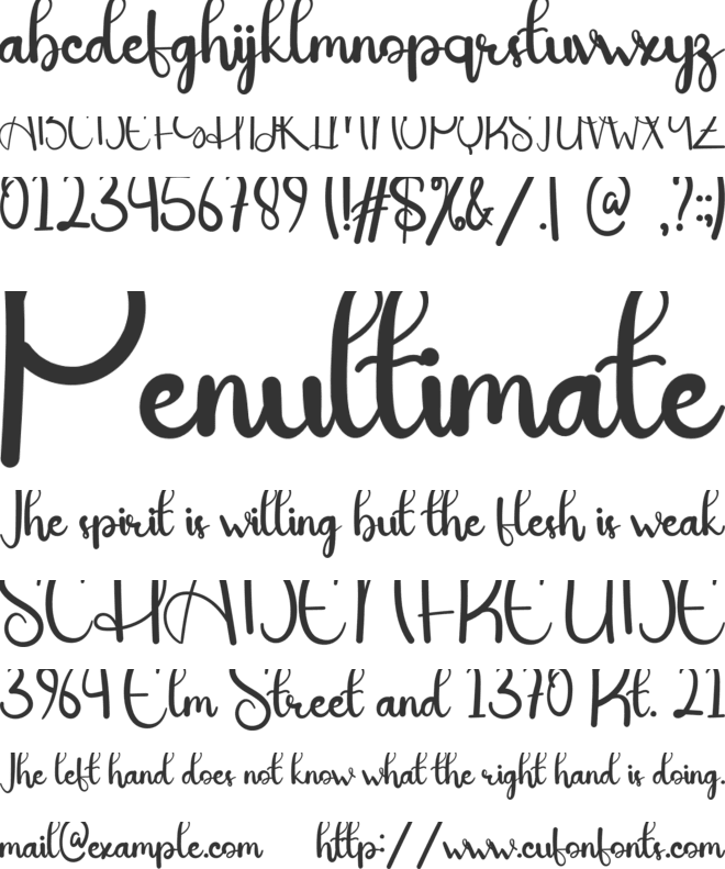 Hello Farmhouse font preview