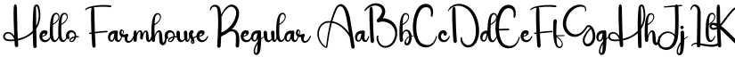 Hello Farmhouse Regular font