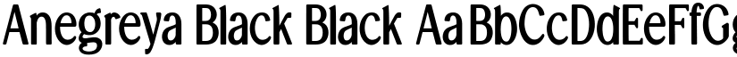 Anegreya Black Black font