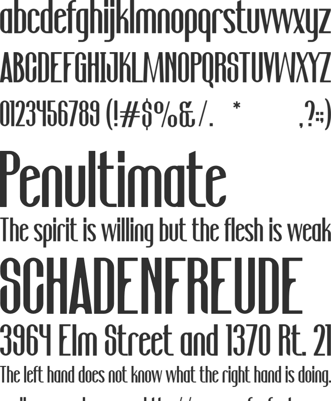 Bisson font preview