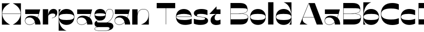 Harpagan Test Bold font