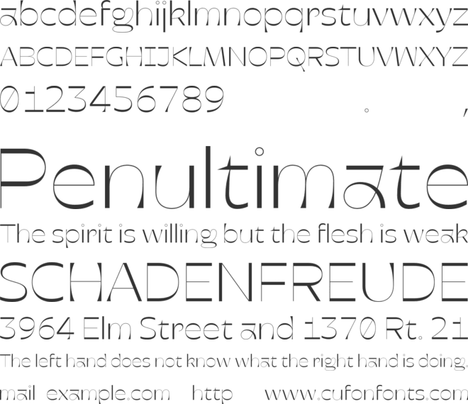 Harpagan Test font preview