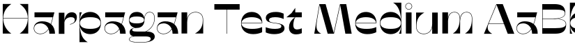 Harpagan Test Medium font