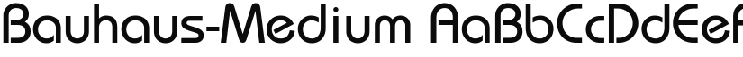Bauhaus-Medium font download