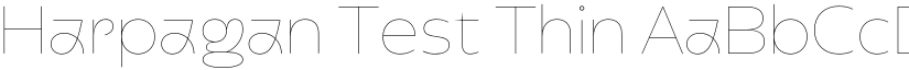 Harpagan Test Thin font