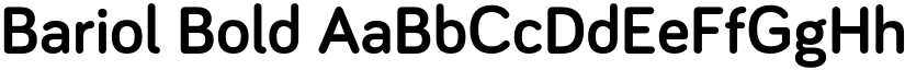 Bariol Bold font