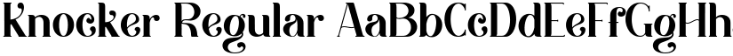 Knocker Regular font