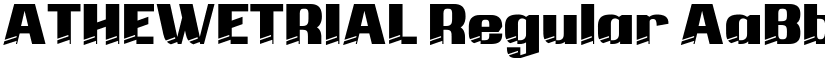 ATHEWETRIAL Regular font