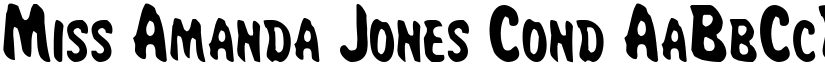 Miss Amanda Jones Cond font
