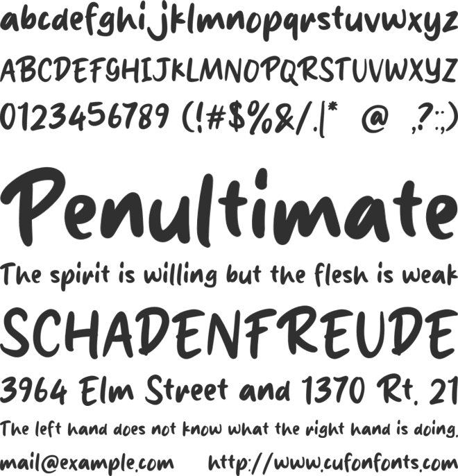 Breaking font preview
