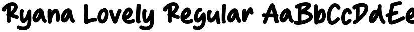 Ryana Lovely Regular font