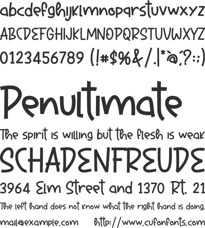 Hore Christmas font preview