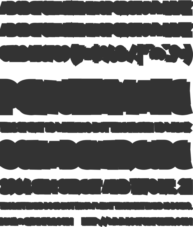 Richu Mast Extrude Shadow font preview