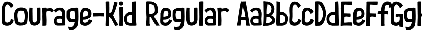 Courage-Kid Regular font