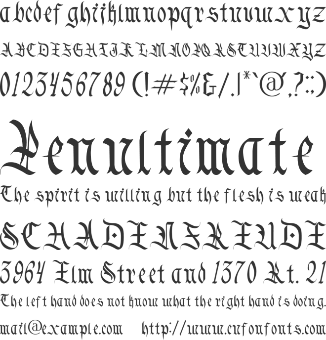 Blacksmoke font preview