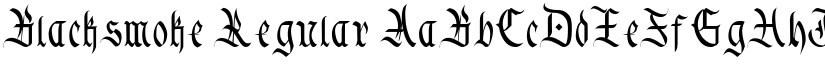 Blacksmoke Regular font