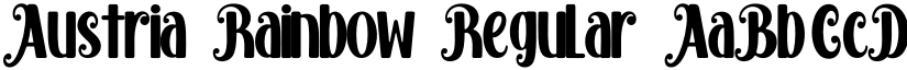 Austria Rainbow Regular font