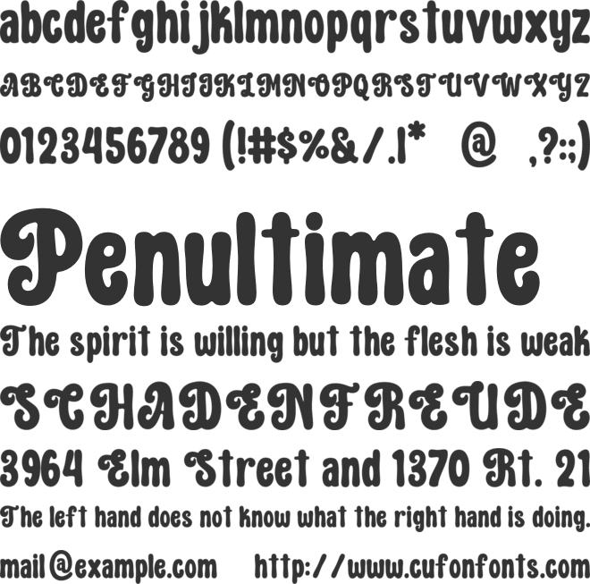 Hippie Moment font preview