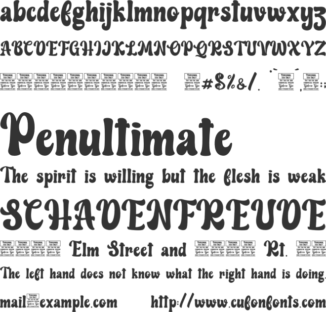 Love Bohemian - Personal Use font preview