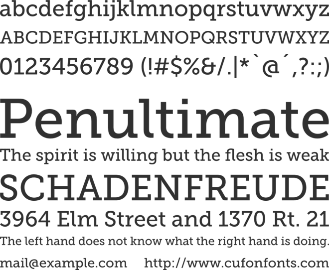 Museo Slab 500 font preview