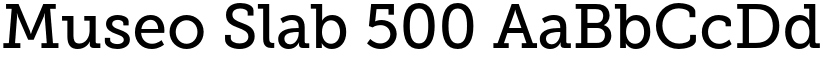 Museo Slab 500 font