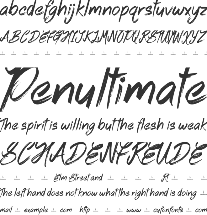 Always Maybe font preview