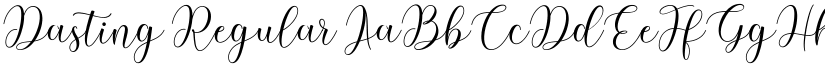 Dasting Regular font