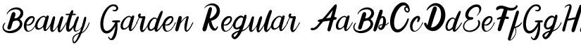 Beauty Garden Regular font