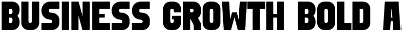 Business Growth Bold font