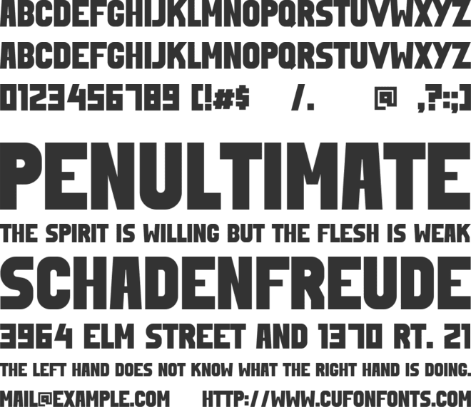 Business Growth font preview