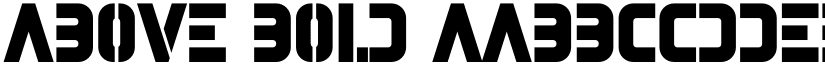 Above Bold font