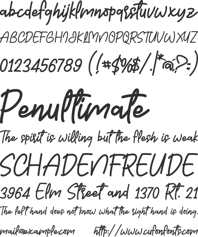 a Good Holiday font preview