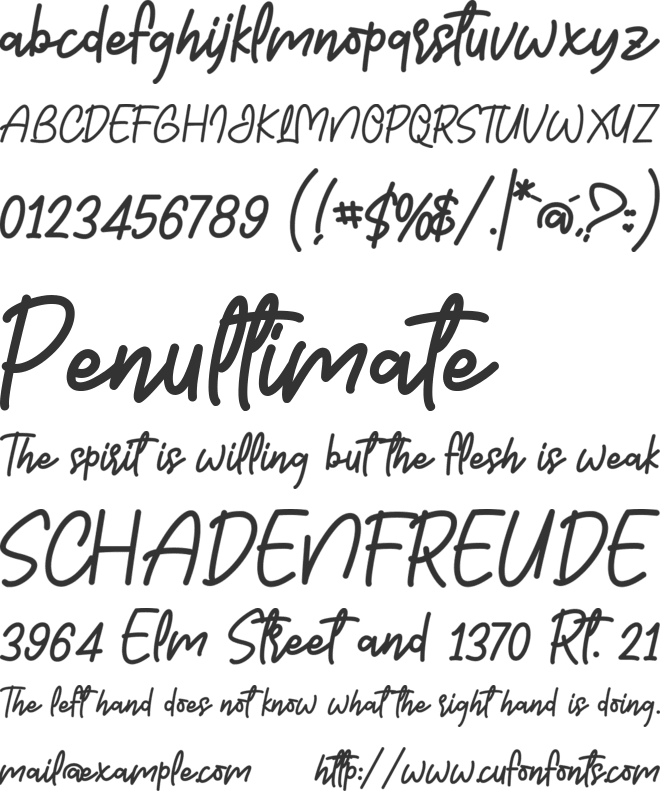 a Good Holiday font preview