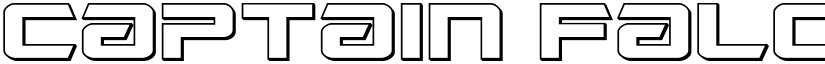 Captain Falcon 3D Regular font