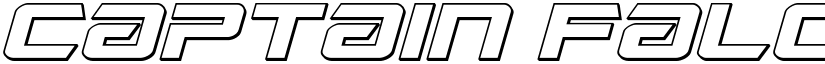 Captain Falcon 3D Italic Regular font