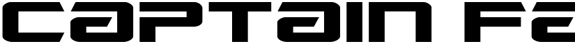 Captain Falcon Expanded Regular font