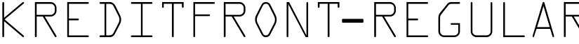 Kredit Front font download